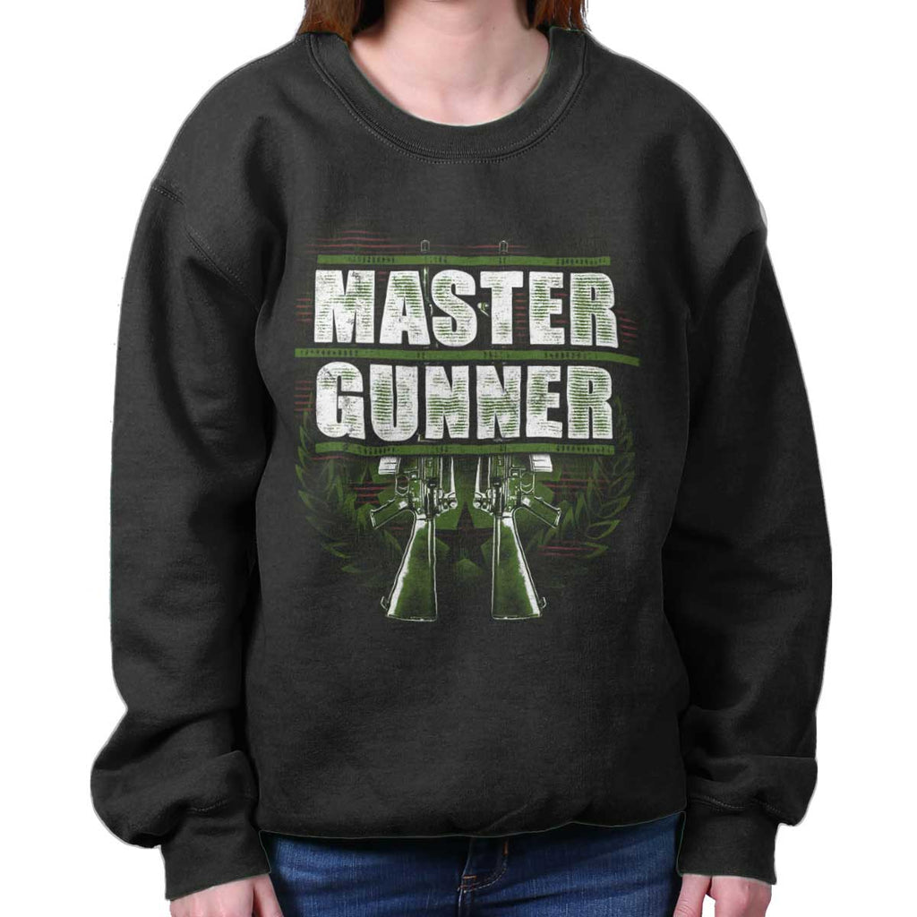 Black|Master Gunner Crewneck Sweatshirt|Tactical Tees