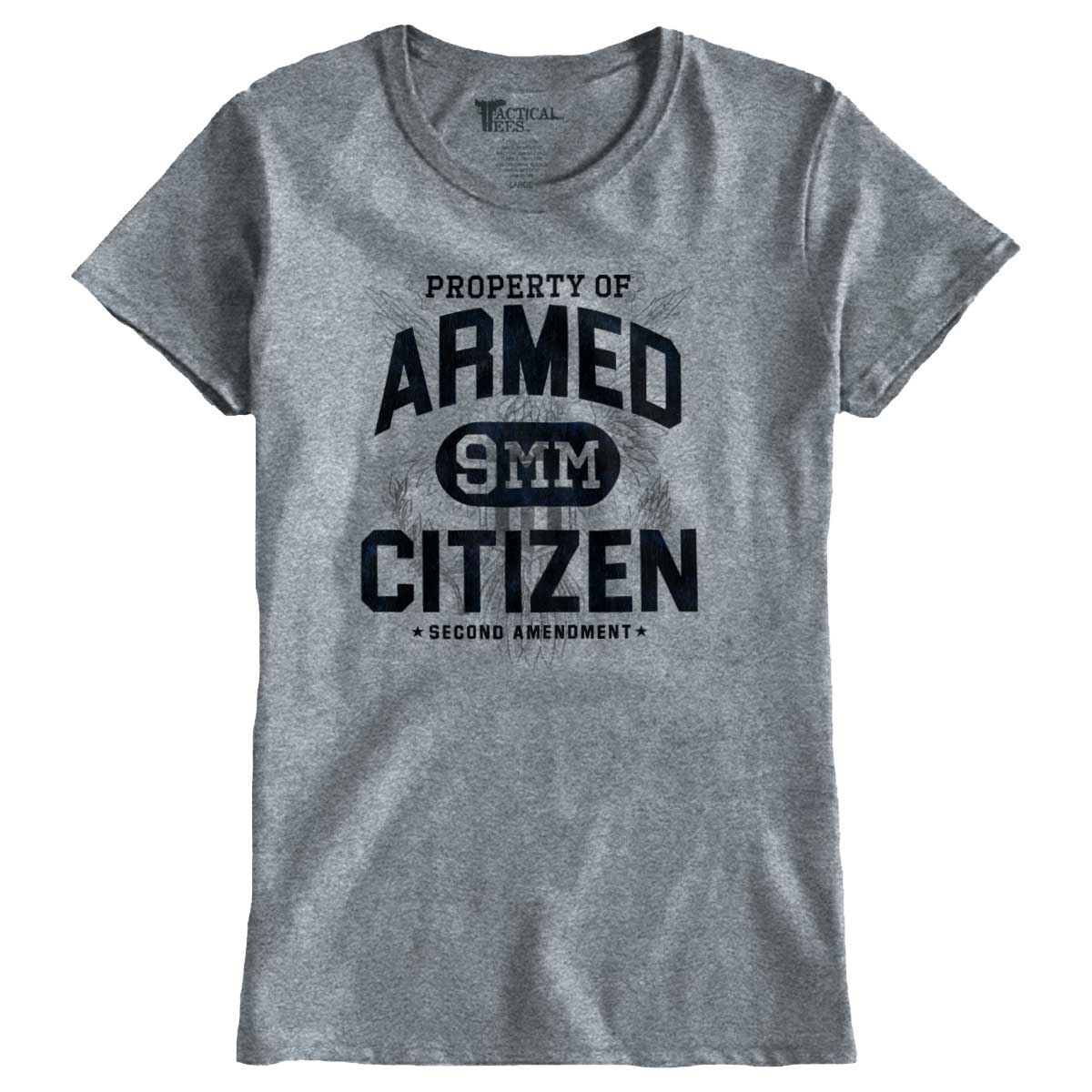 SportGrey1|Armed Citizen Ladies T-Shirt|Tactical Tees