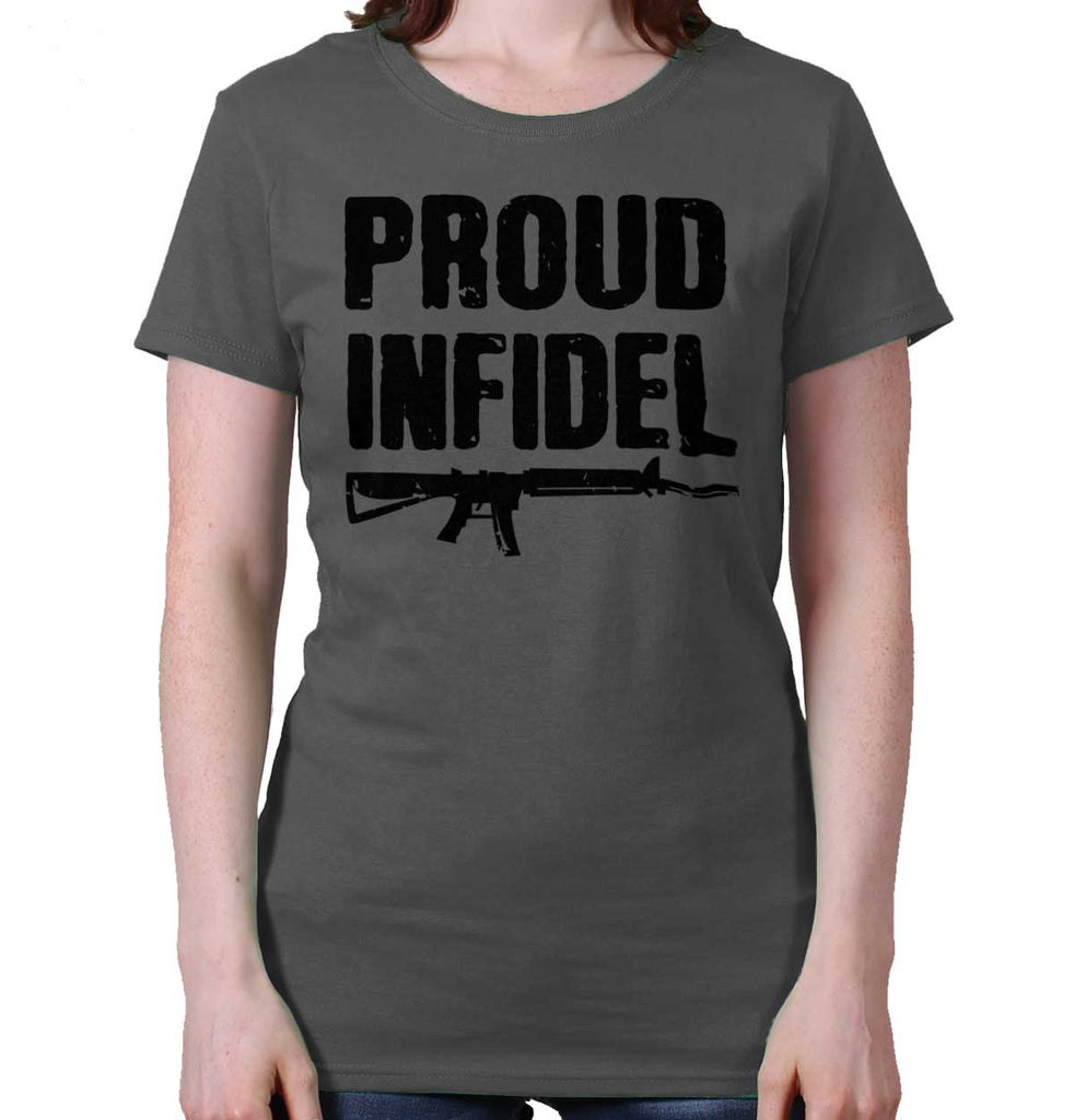 Charcoal|Proud Infidel Ladies T-Shirt|Tactical Tees