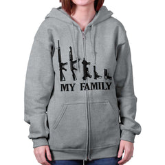 SportGrey|My Family Zip Hoodie|Tactical Tees