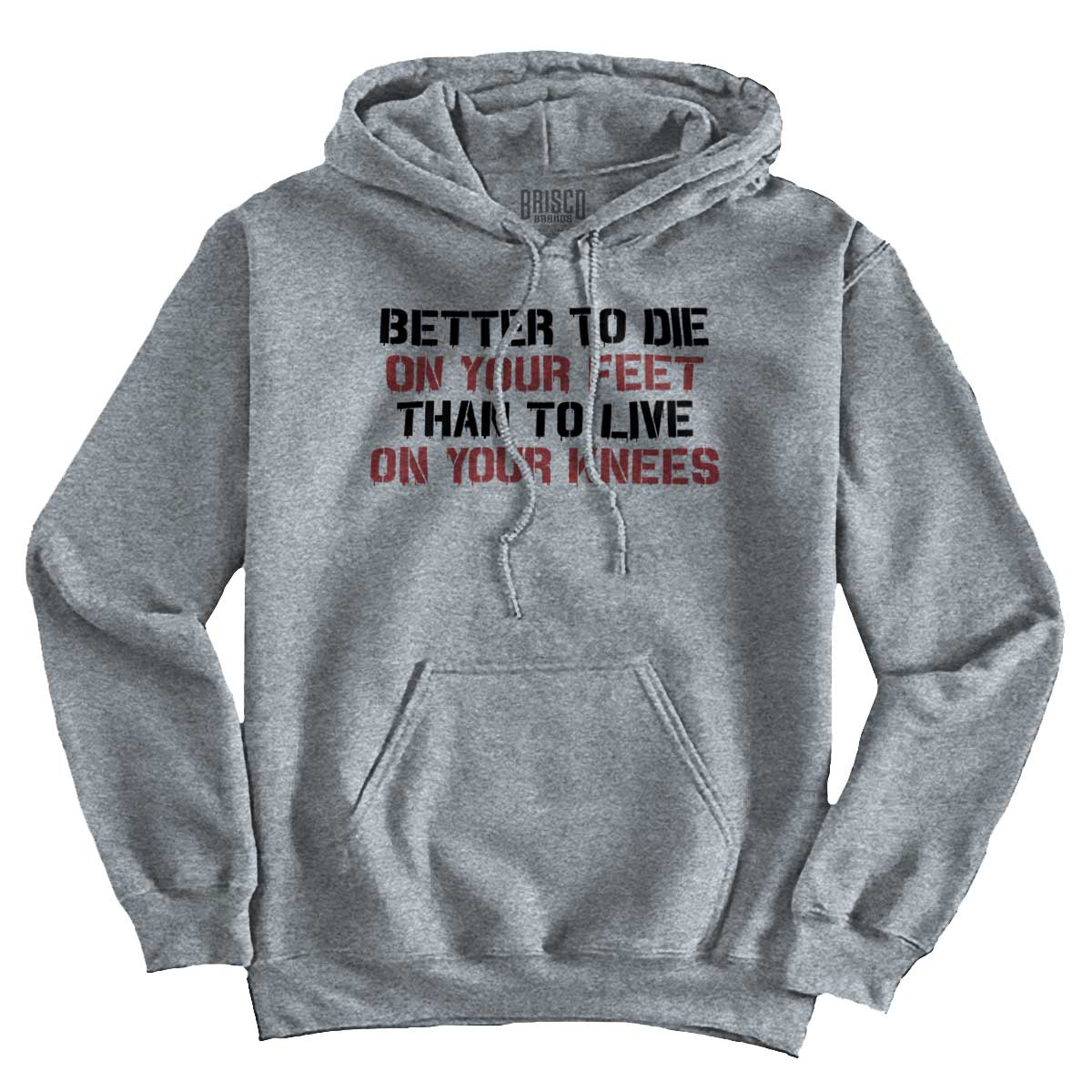 SportGrey1|Die on Your Feet Hoodie|Tactical Tees