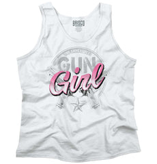 White1|Gun Girl Tank Top|Tactical Tees