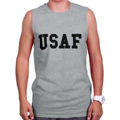 SportGrey|USAF Logo Sleeveless T-Shirt|Tactical Tees