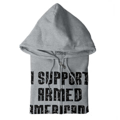 SportGrey|Support Armed Americans Zip Hoodie|Tactical Tees