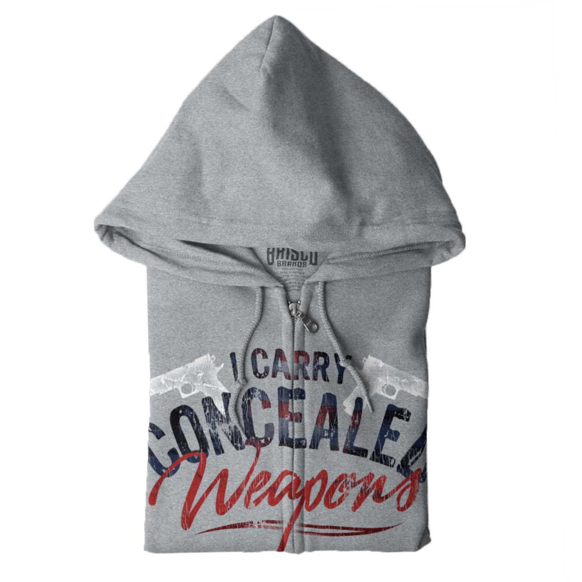 SportGrey|I Carry Concealed Weapons Zip Hoodie|Tactical Tees