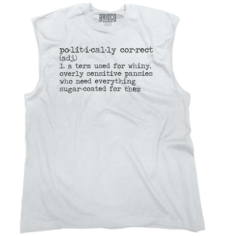 White|Politically Correct Sleeveless T-Shirt|Tactical Tees