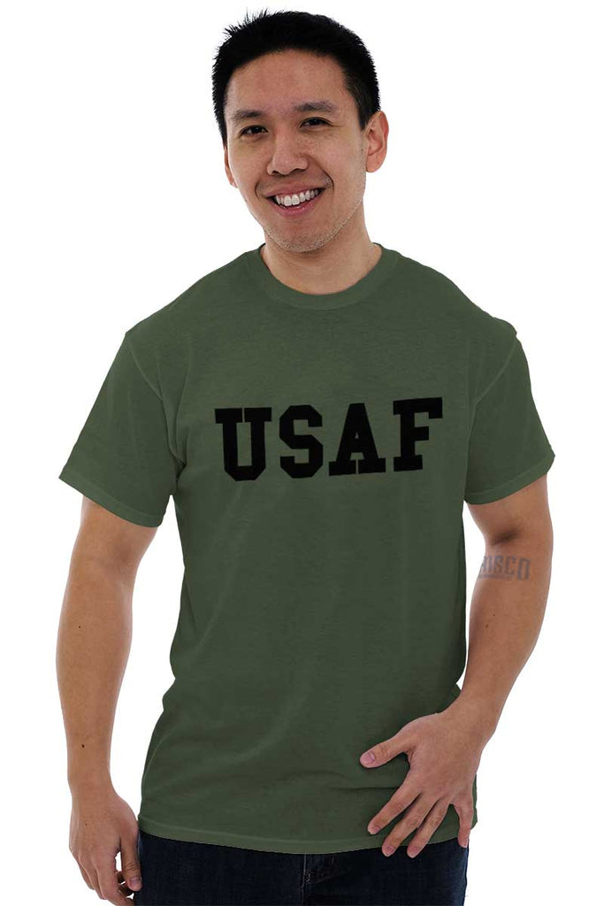Male_MilitaryGreen2|USAF Logo T-Shirt|Tactical Tees