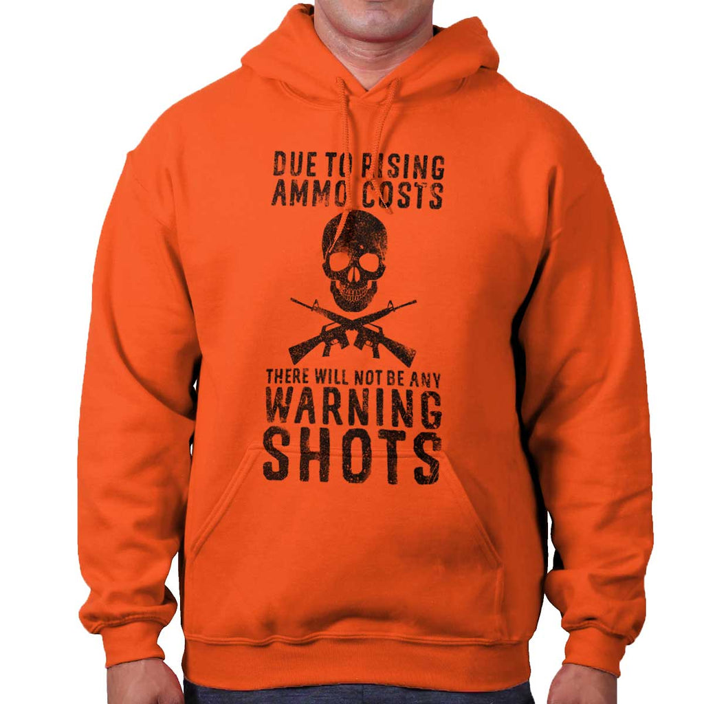 Orange|Warning Shots Hoodie|Tactical Tees