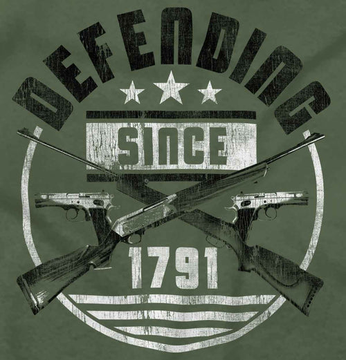 MilitaryGreen|Defending Since T-Shirt|Tactical Tees
