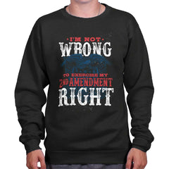Black| AMaledMalet Right Crewneck Sweatshirt|Tactical Tees