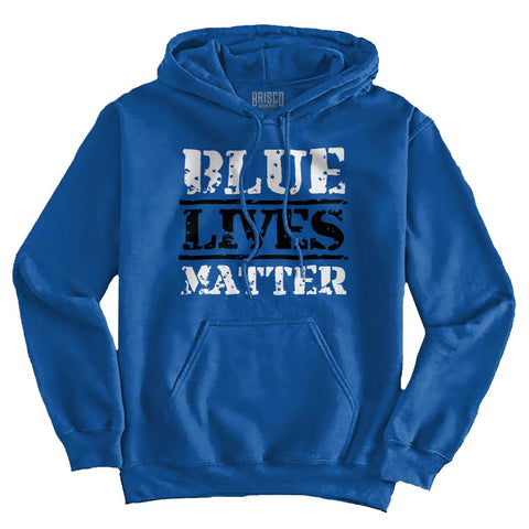 Royal|Blue Lives Matter Bold Hoodie|Tactical Tees