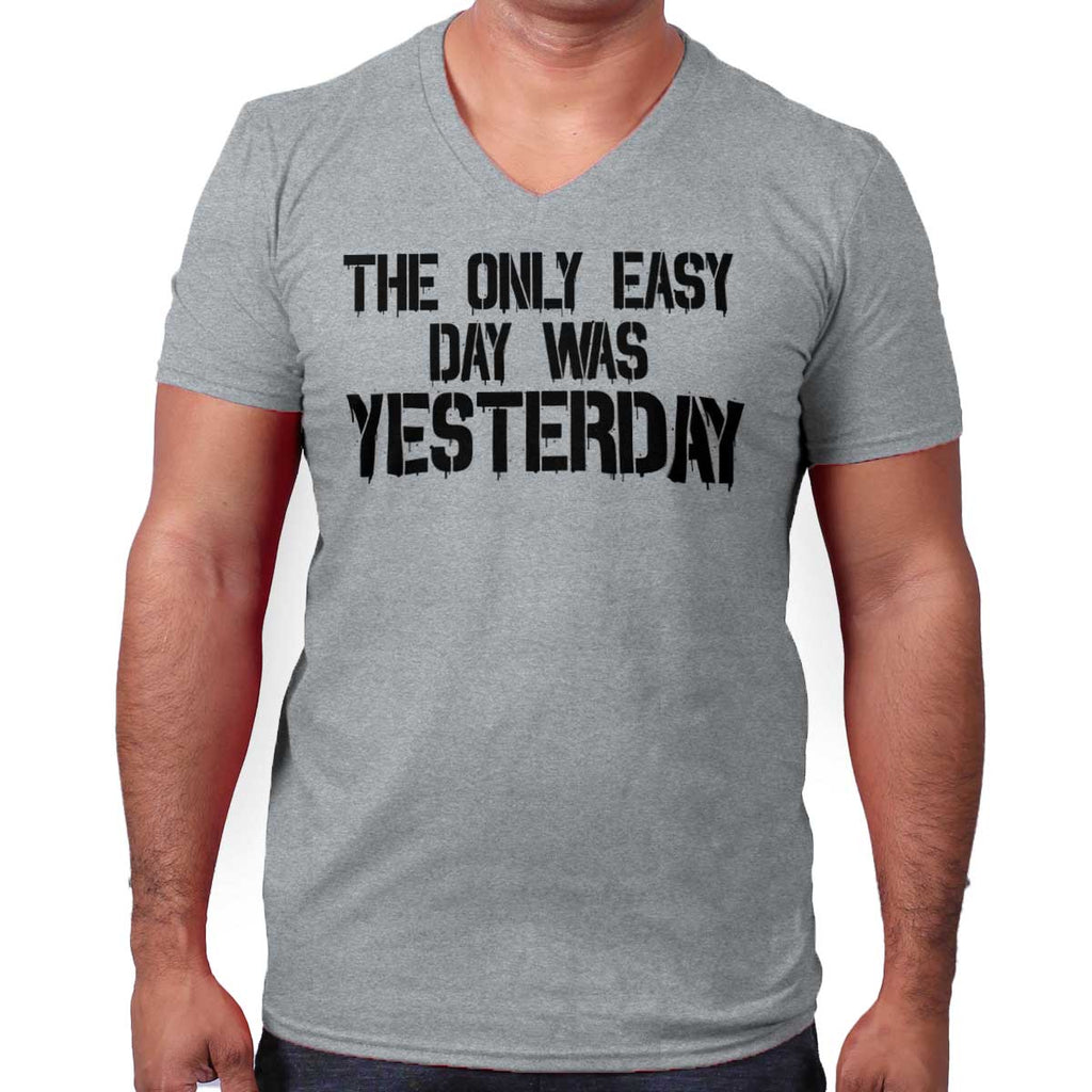 SportGrey|Yesterday V-Neck T-Shirt|Tactical Tees