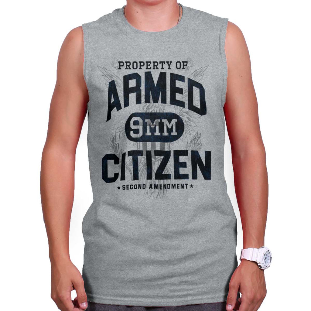 SportGrey|Armed Citizen Sleeveless T-Shirt|Tactical Tees