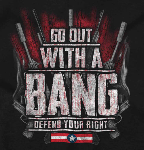 Black2|Go Out With A Bang Ladies T-Shirt|Tactical Tees