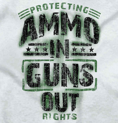 White2|Ammo In Guns Out Protecting Rights Tank Top|Tactical Tees