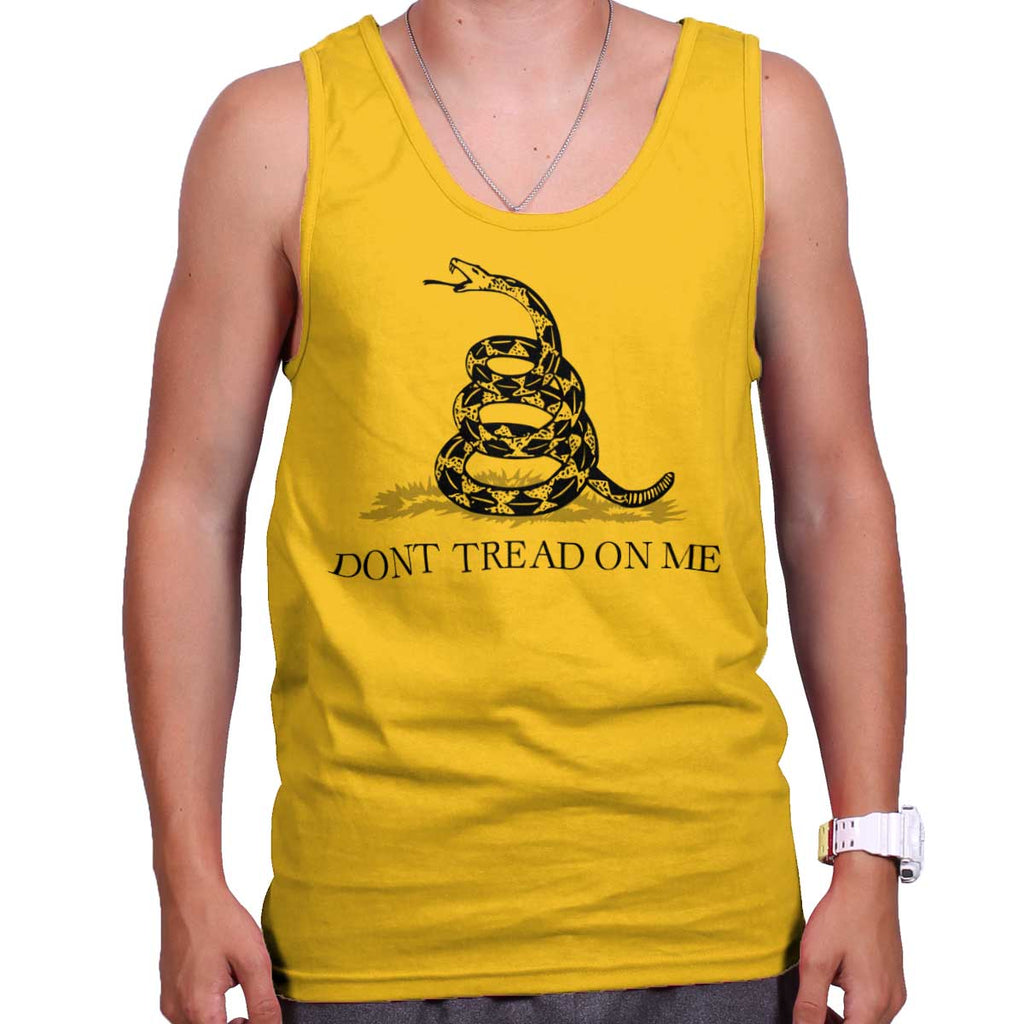 Gold|Don’t Tread On Me Tank Top|Tactical Tees