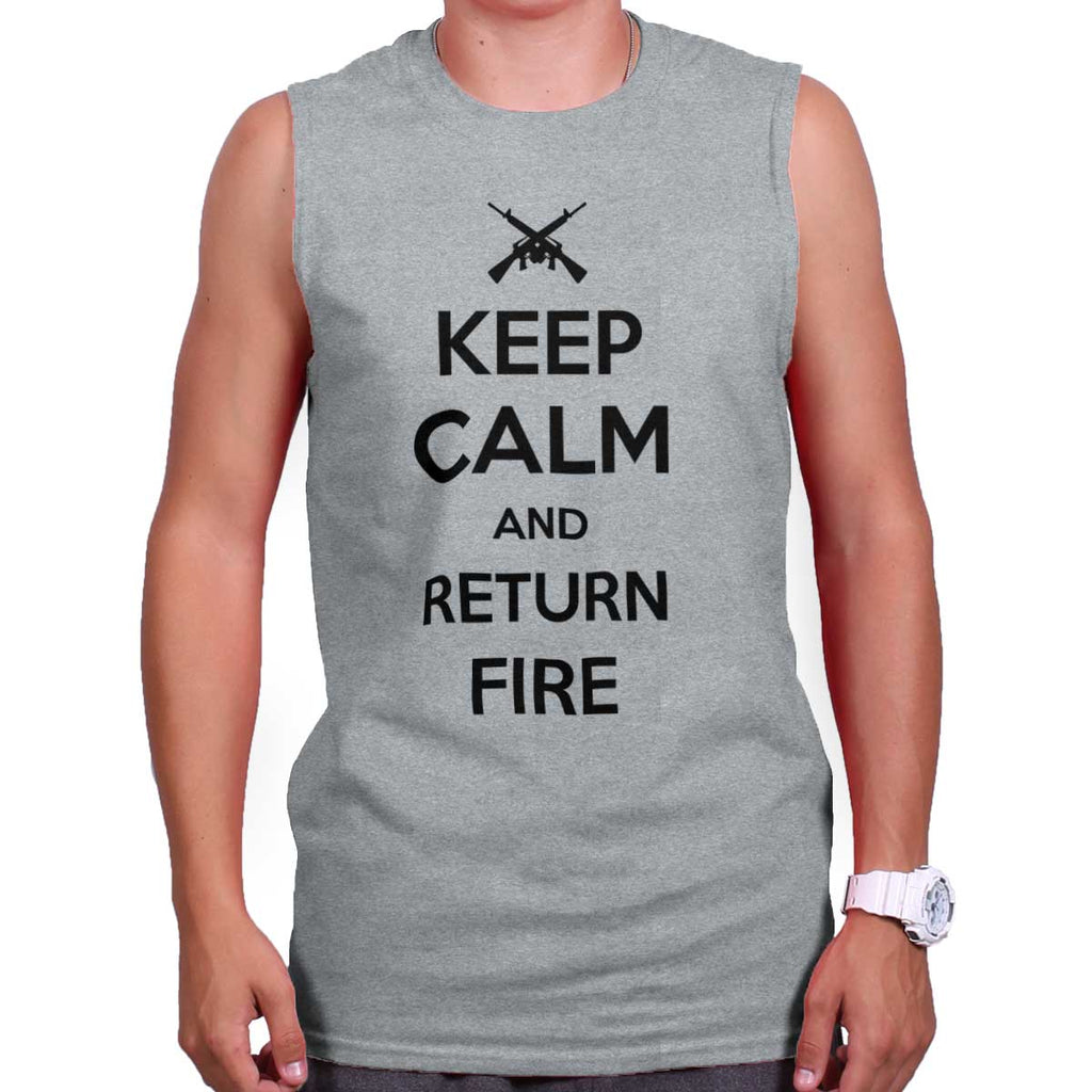 SportGrey|Return Fire Sleeveless T-Shirt|Tactical Tees