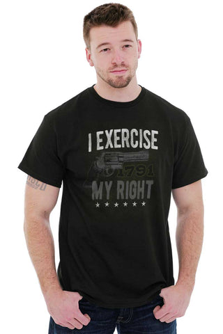 Male_Black1|I exercise My Right T-Shirt|Tactical Tees