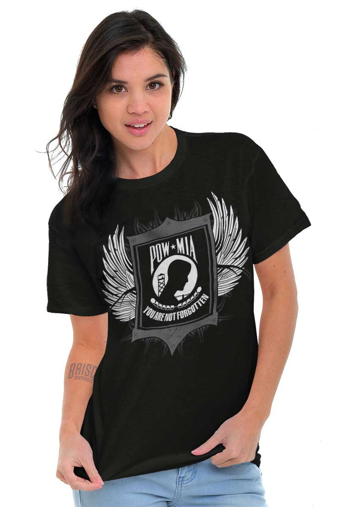 Female_Black2|POW MIA You Are Not Forgotten T-Shirt|Tactical Tees