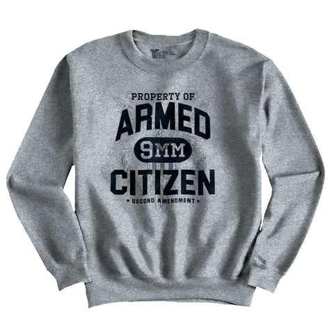SportGrey|Armed Citizen Crewneck Sweatshirt|Tactical Tees
