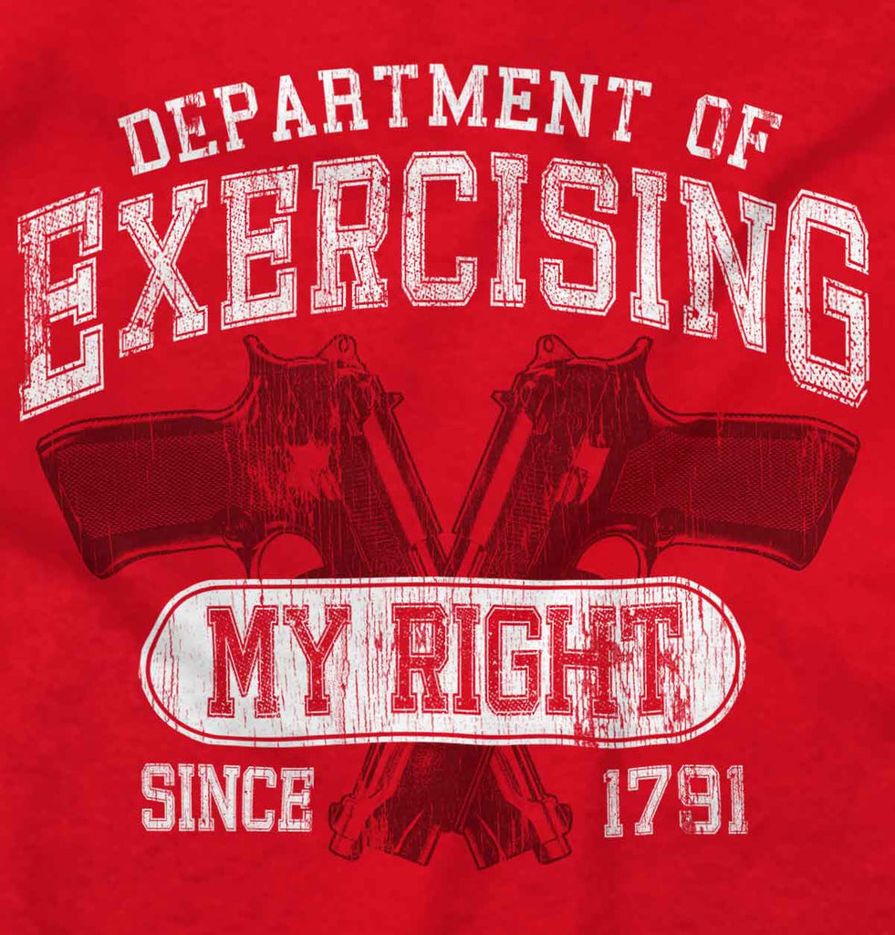 Red2|DepartMalet of Exercising My Right Sleeveless T-Shirt|Tactical Tees