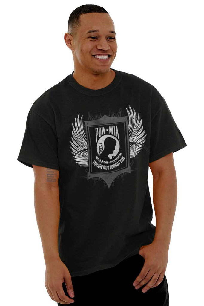 Male_Black1|POW MIA You Are Not Forgotten T-Shirt|Tactical Tees