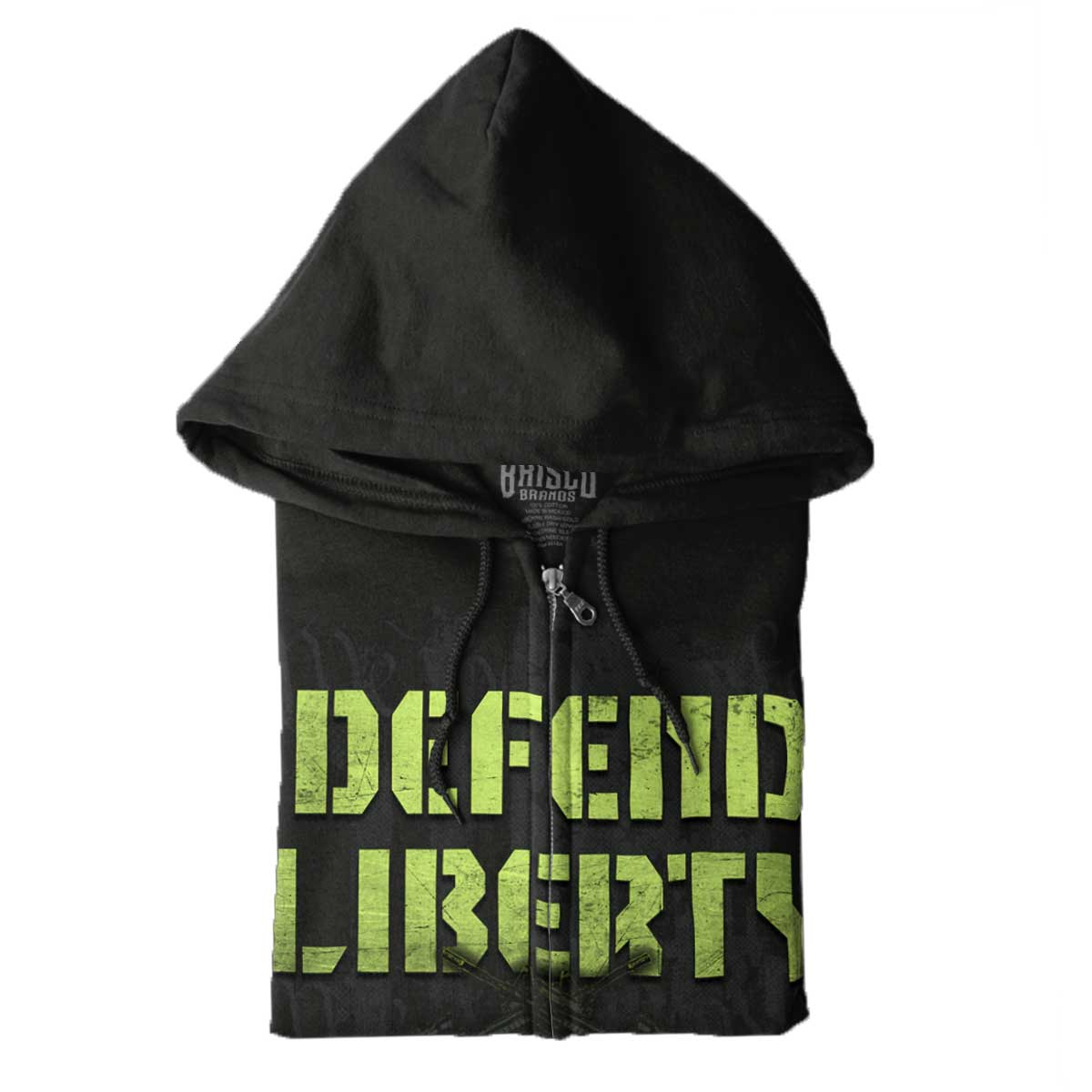 Black|Defend Liberty Zip Hoodie|Tactical Tees