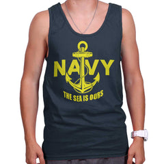 Navy|Sea is Ours Tank Top|Tactical Tees