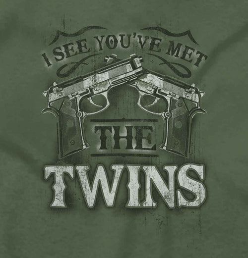 MilitaryGreen2|I See Youve Met The Twins Crewneck Sweatshirt|Tactical Tees