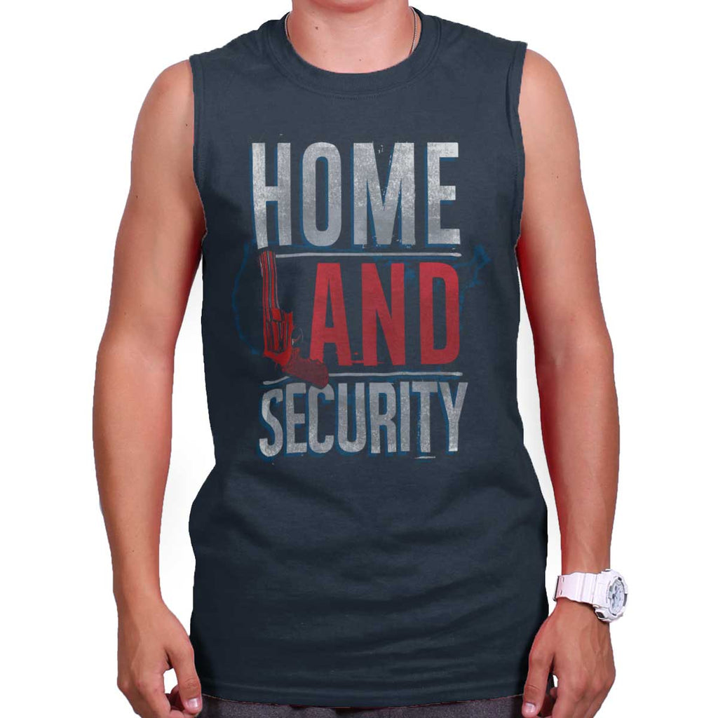 Navy|Homeland Security Sleeveless T-Shirt|Tactical Tees