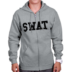 SportGrey|SWAT Logo Zipper Hoodie|Tactical Tees