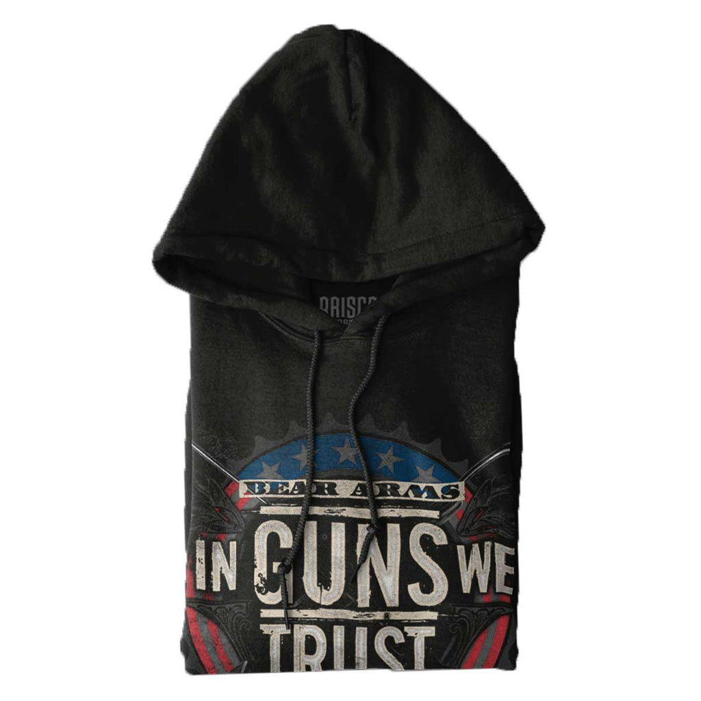 Black|In Guns We Trust Hoodie|Tactical Tees