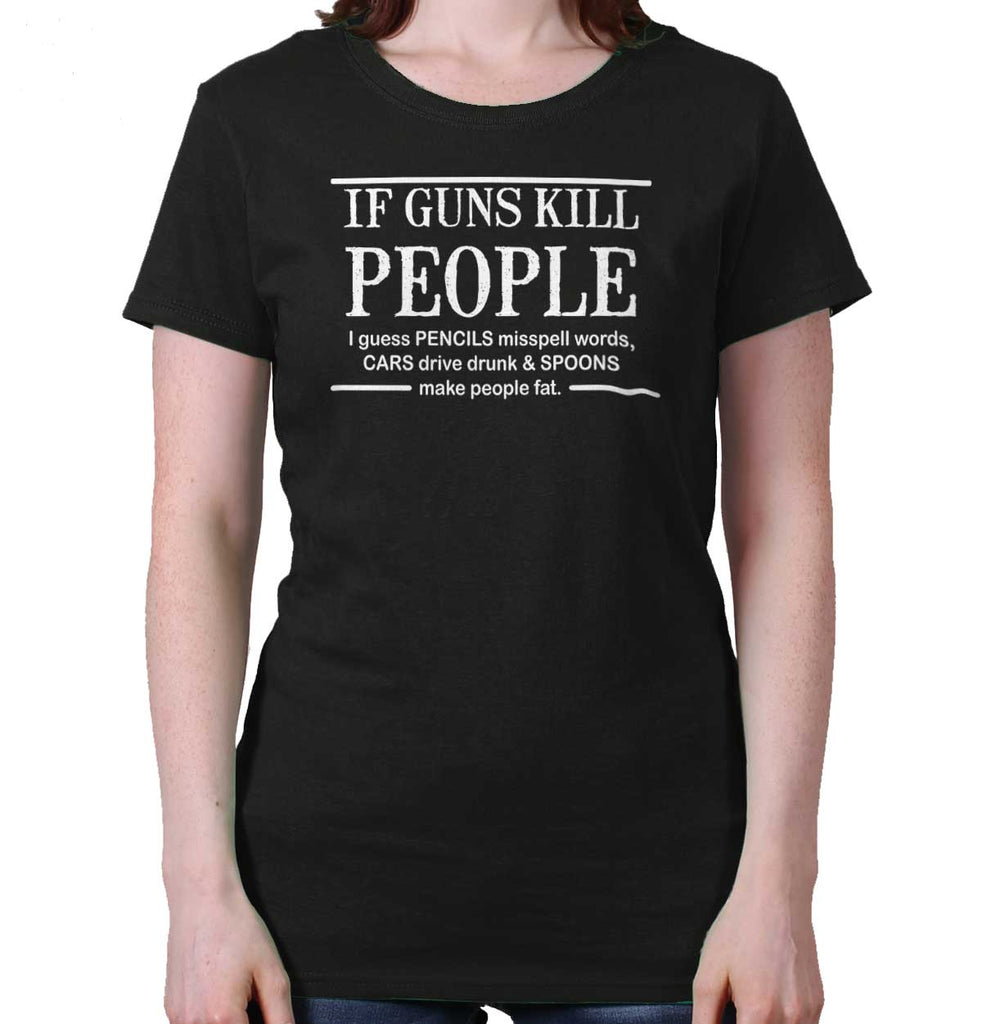 Black|If Guns Kill Ladies T-Shirt|Tactical Tees