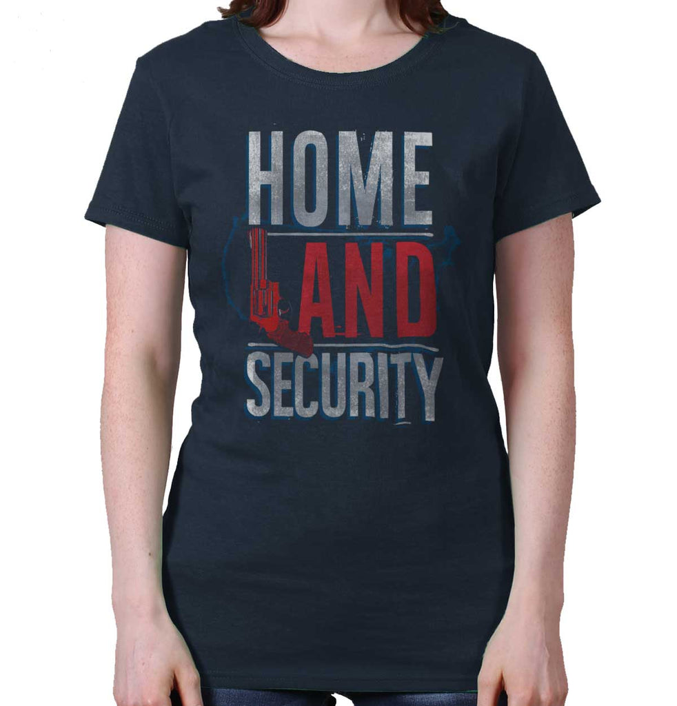Navy|Homeland Security Ladies T-Shirt|Tactical Tees