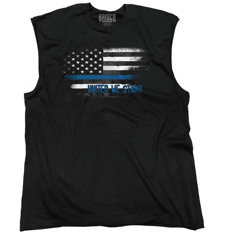 Black|Blue Lives Matter Fade Sleeveless T-Shirt|Tactical Tees