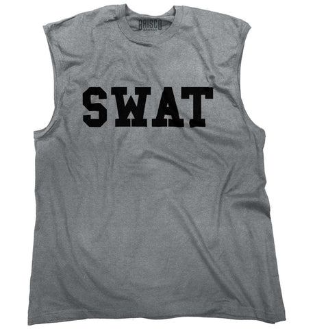 SportGrey|SWAT Logo Sleeveless T-Shirt|Tactical Tees