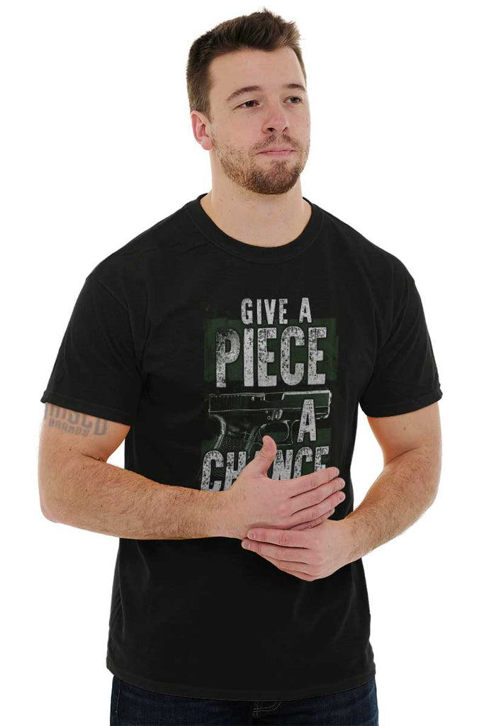 Male_Black2|Give Piece a Chance T-Shirt|Tactical Tees