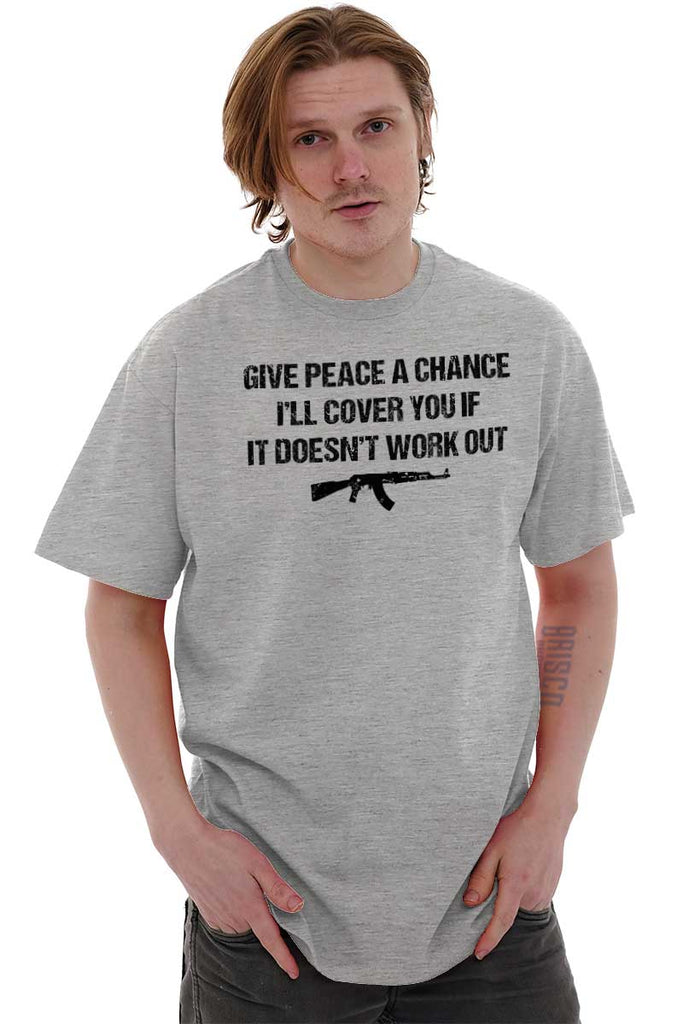 Male_SportGrey2|Peace a Chance T-Shirt|Tactical Tees
