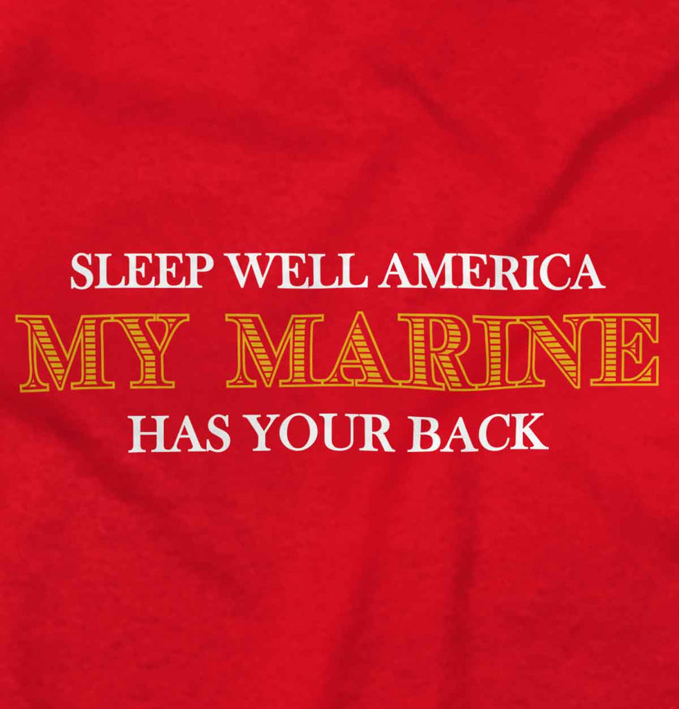 Red2|This Marine Has Your Back Sleeveless T-Shirt|Tactical Tees