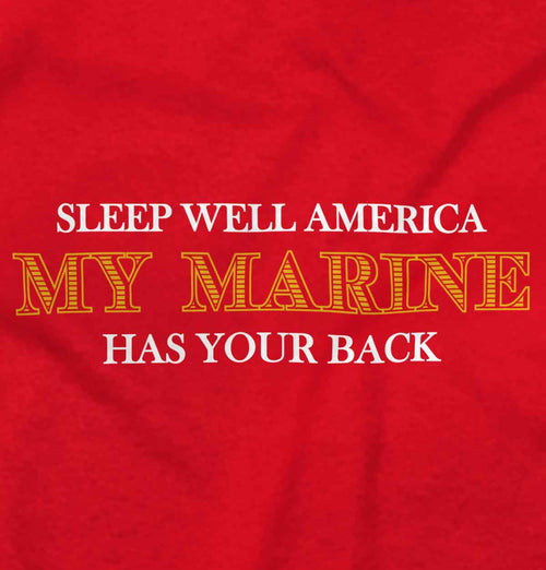 Red2|This Marine Has Your Back Sleeveless T-Shirt|Tactical Tees