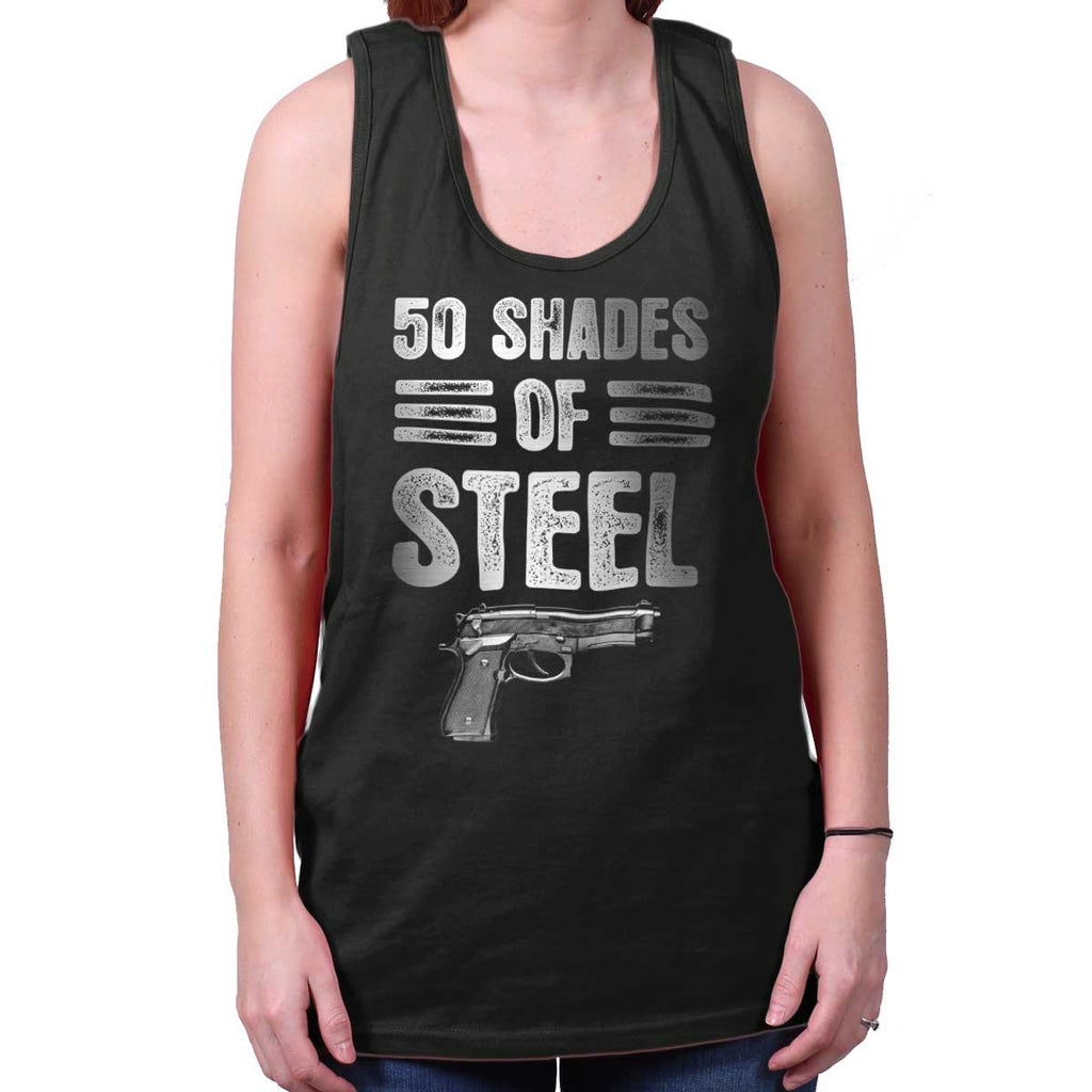 Black|50 Shades of Steel Tank Top|Tactical Tees