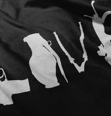 Black|Gun Love Zip Hoodie|Tactical Tees
