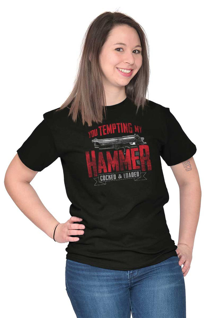 Female_Black2|You Tempting My Hammer T-Shirt|Tactical Tees