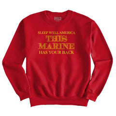 CherryRed1|This Marine Crewneck Sweatshirt|Tactical Tees