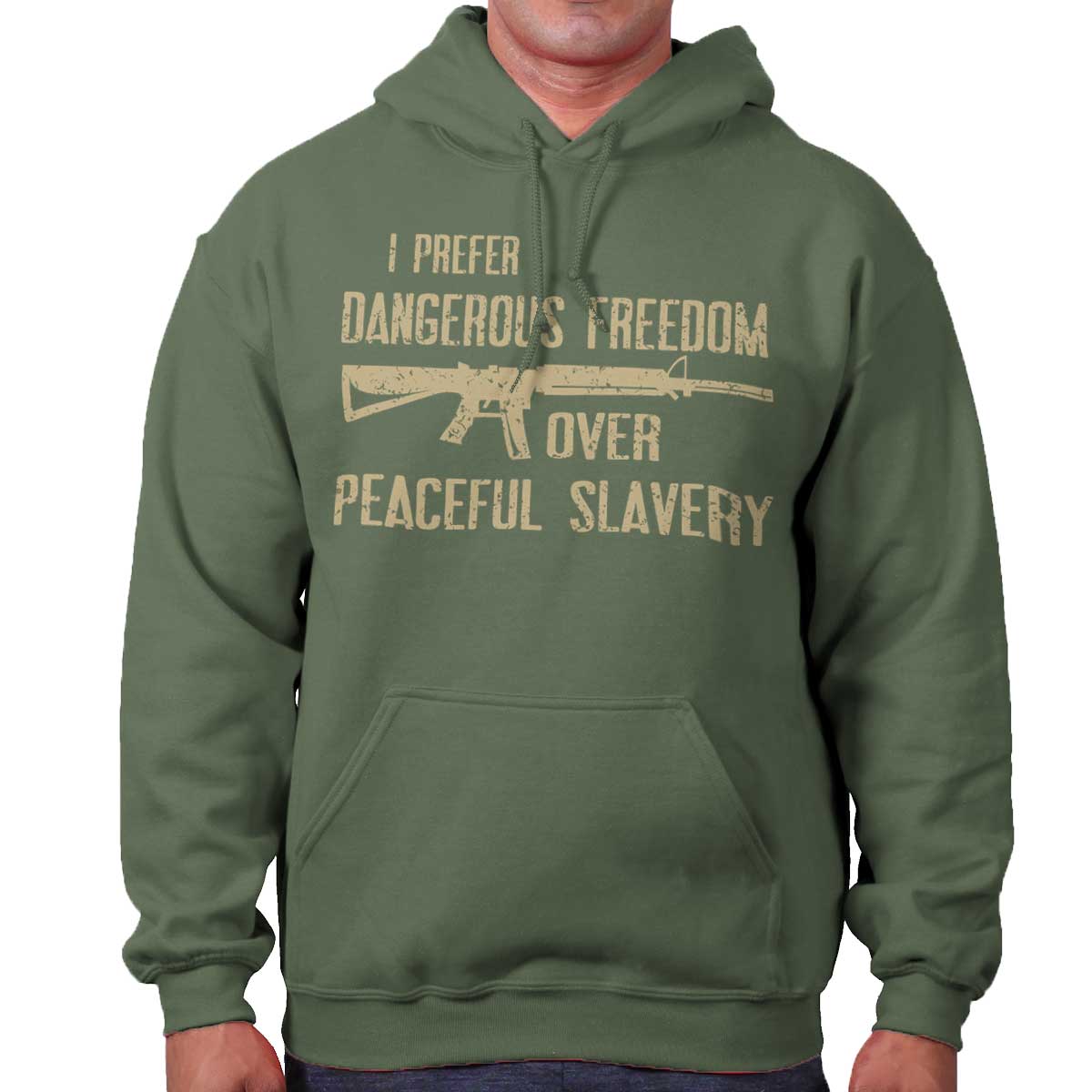 MilitaryGreen|Peaceful Slavery Hoodie|Tactical Tees