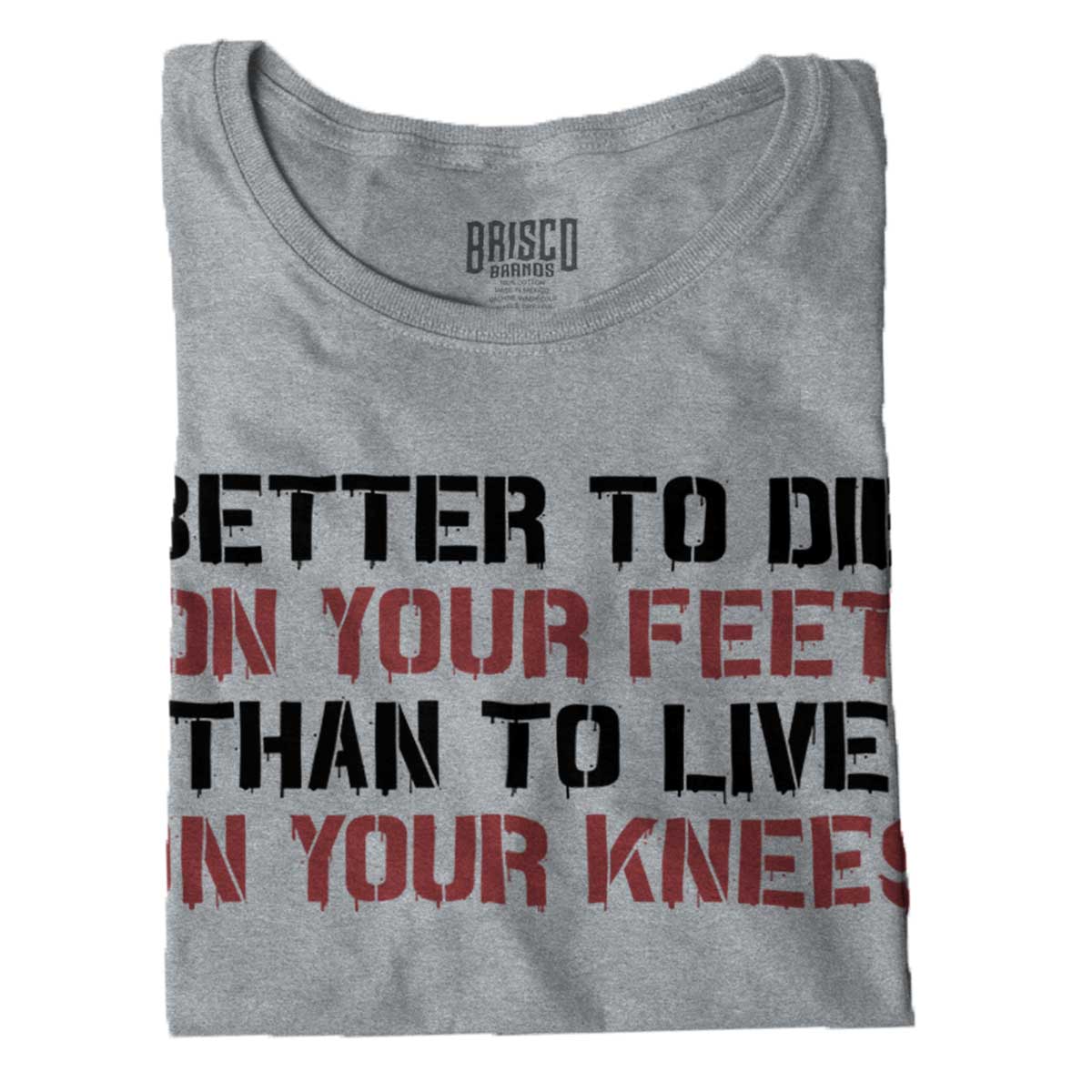 SportGrey|Die on Your Feet Ladies T-Shirt|Tactical Tees