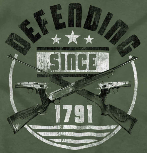 MilitaryGreen2|Defending Since Crewneck Sweatshirt|Tactical Tees