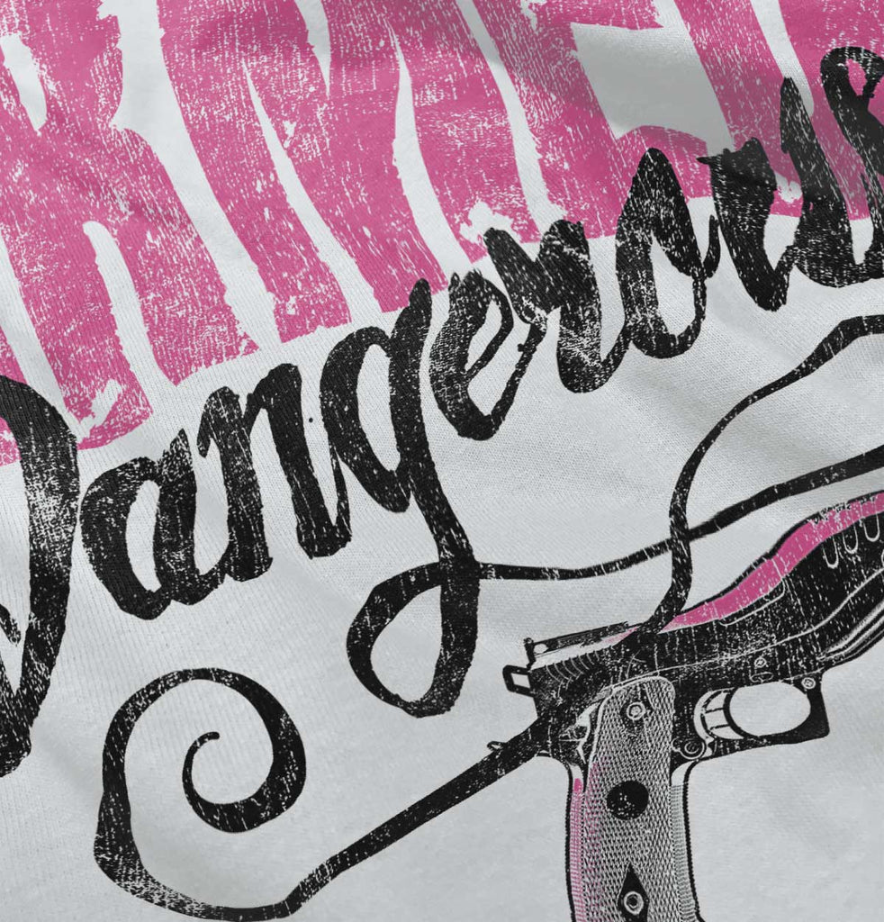 White|Armed & Dangerous Ladies T-Shirt|Tactical Tees