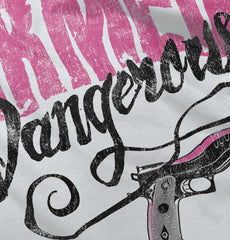 White|Armed & Dangerous Ladies T-Shirt|Tactical Tees