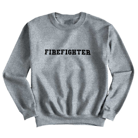 SportGrey|Firefighter Logo Crewneck Sweatshirt|Tactical Tees